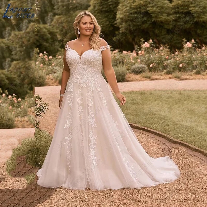 lace-applique-plus-size-a-line-bridal-gown