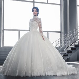lace-ball-gown-bridal-dress-tulle-skirt-full-volume