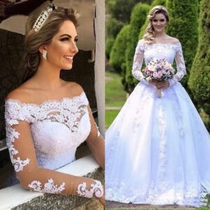 lace-long-sleeve-a-line-bridal-gown-applique-skirt