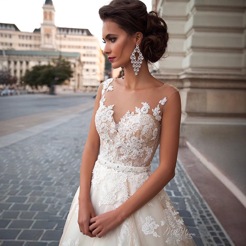 sheer-lace-bodice-illusion-straps-a-line-wedding-dress