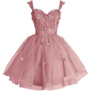 dusty-rose-glitter-tulle-homecoming-dress-sweetheart-neck-lace-applique-bodice-short-a-line-skirt