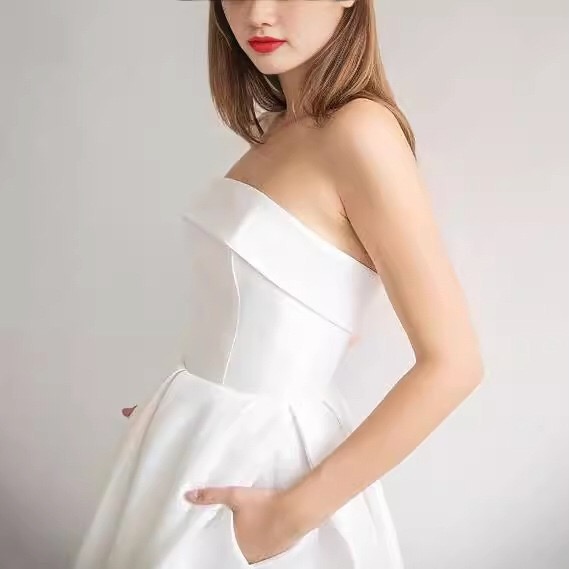elegant-short-satin-homecoming-dress-strapless-cocktail-dress-with-flared-skirt-hidden-pockets-lace-up-closure
