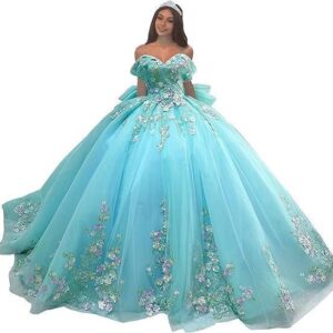 elegant-aqua-blue-off-the-shoulder-ball-gown-prom-dress-floral-lace-appliques-full-tulle-skirt-princess-silhouette
