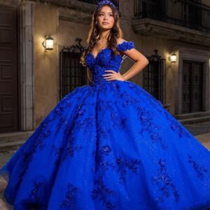 elegant-royal-blue-ball-gown-prom-dress-sweetheart-off-the-shoulder-3d-floral-appliques-layered-glitter-tulle-formal-gown