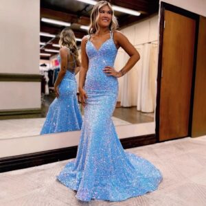 light-blue-sequin-mermaid-prom-dress-spaghetti-straps-lace-up-back
