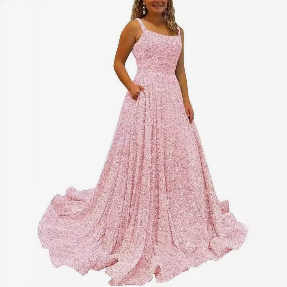 pink-sparkly-a-line-prom-dress-square-neck-floor-length-glitter-evening-gown-with-pockets-lace-up-back