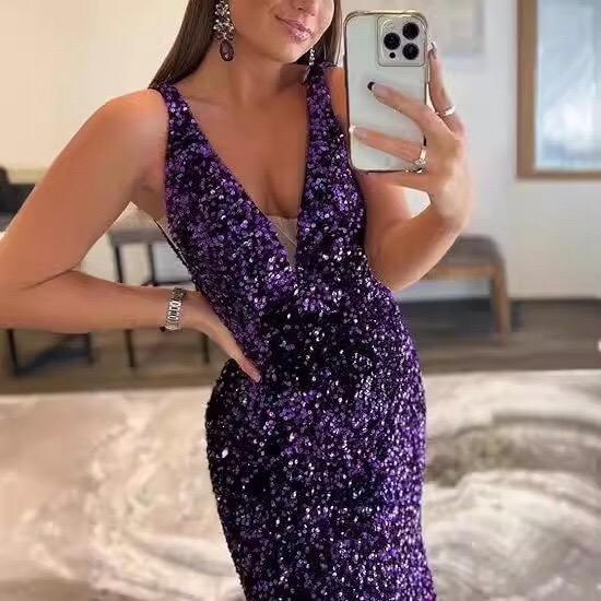 purple-sequin-mermaid-prom-dress-sleeveless-glitter-formal-evening-gown-fitted-silhouette
