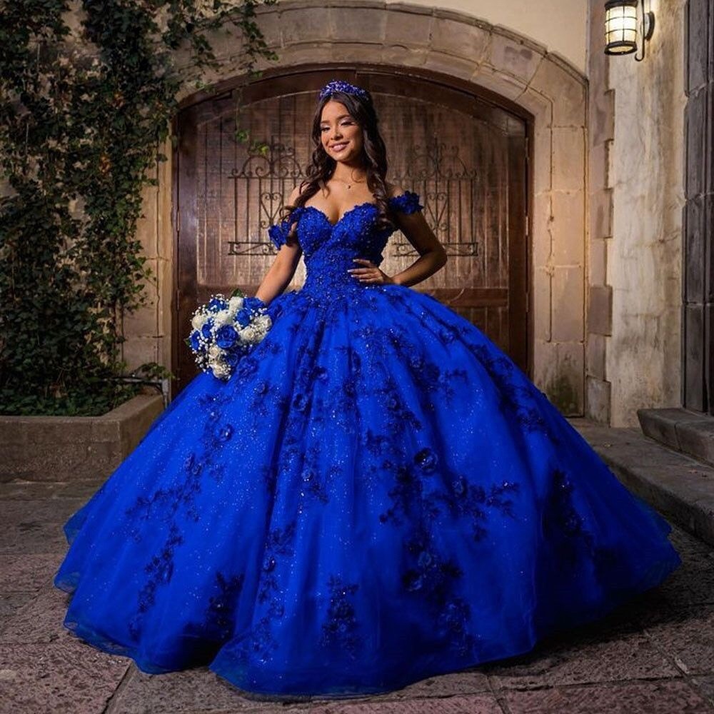 royal-blue-off-the-shoulder-prom-dress-ball-gown-floral-appliques-glitter-tulle-skirt-full-princess-silhouette-formal-dress