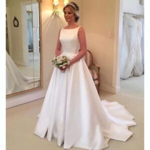 simple-satin-a-line-wedding-dress-scoop-neck-bridal-gown-with-open-back-and-sweep-train