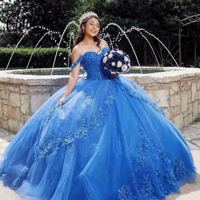 blue-ball-gown-prom-dress-off-the-shoulder-sweetheart-neckline-3d-floral-appliques-glitter-tulle-skirt-princess-gown
