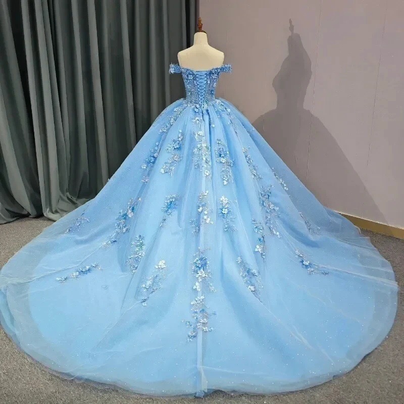 sky-blue-lace-up-corset-back-quinceanera-ball-gown-with-3d-floral-applique-glitter-tulle-skirt-and-chapel-train